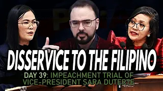 Day 39: VP Sara Duterte Impeachment Trial (Part 3) Cayetano Iginiit ang Fair Trial para kay VP Sara