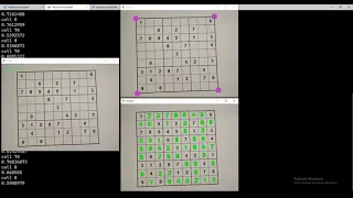 Python opencv sudoku solver with Tensorflow