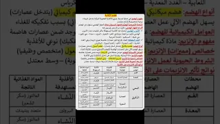 ملخص اهم الدروس مادة العلوم الطبيعية السنة الرابعة متوسط Bem 2024 