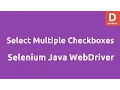 Select Multiple Checkboxes using Selenium Java