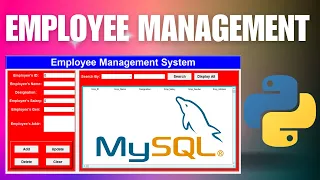 GUI Python Projects Employee Management Project tutorial with Tkinter and Mysql Part