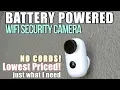 Battery Operated WiFi Security Camera by HEIMVISION NO CORDS