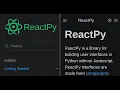 Building Powerful User Interfaces in Python with ReactPy - A Beginner s Guide