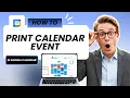How to Print Your Google Calendar Event Updated 2026