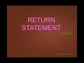 Return Statement in Python
