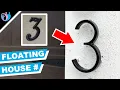 how to install floating house numbers