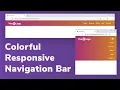 Bootstrap 4 Gradient Colorful Navigation Bar
