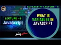 JavaScript Lecture 6 What is Variables in JavaScript