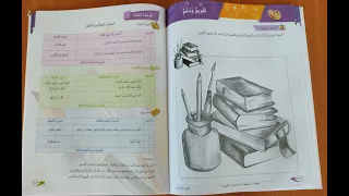 تقويم ودعم ص34 الترميد من كراسة المفيد في التربية الفنية للمستوى الثالث من التعليم الابتدائي 