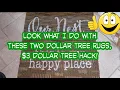 3 Dollar Tree Rug Hack Look What I Do with Two Dollar Tree Rugs and a NonSlip Rug Underlay