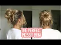 POV YOU FOUND YOUR GO-TO MESSY BUN TUTORIAL Summer Hairstyle Boho Short Medium Long Hair