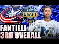 Lagu ADAM FANTILLI DRAFTED 3RD OVERALL TO COLUMBUS BLUE JACKETS (2023 NHL DRAFT REACTION) Top Prospects