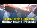Pengawalan Ketat! Momen Seskab Teddy Usir Pria Hendak Masuk ke Kerumunan Prabowo di Padang Pariaman