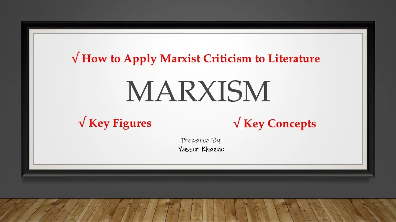 Marxism - Main Figures & Key Concepts (Literary Criticism)