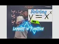 SOLVING Exponential Equation with the SAME BASE and POWER using LAMBERT W Function