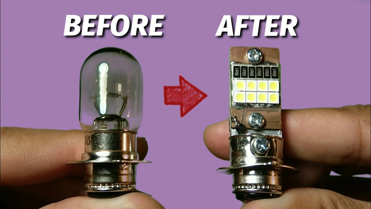 Bahan, Alat Lampu LED Motor Sangat Terang