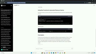 fibonacci series using lists in python