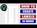 GUIDE How to Create Labels Using Microsoft Word Make Label Templates Using Word
