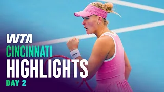 Day 2 in Cincinnati featuring Stearns Arango Golubic more WTA Match Highlights