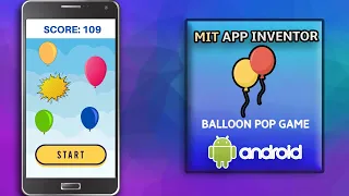 أنشئ لعبة فرقعة البالونات في MIT App Inventor 2 مكون الصورة المتحركة لعبة MIT App Inventor 