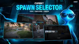 Orbit Spawn Selector Cinematic Spawn Experience for FiveM ESX QBOX QBCORE Orbit Scripts