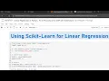 Python Linear Regression Procedural OOP Scikit-Learn Simplified