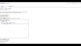String-2 count - code Python Tutorial codingbat com