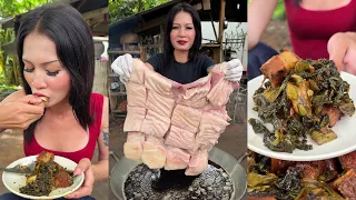 How to stir fried pork with vegetable and fried pork recipe
