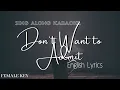 [Female Key Sing Along Instrumental] Don't Want to Admit 인정하기 싫어 Bang Chan English Lyrics