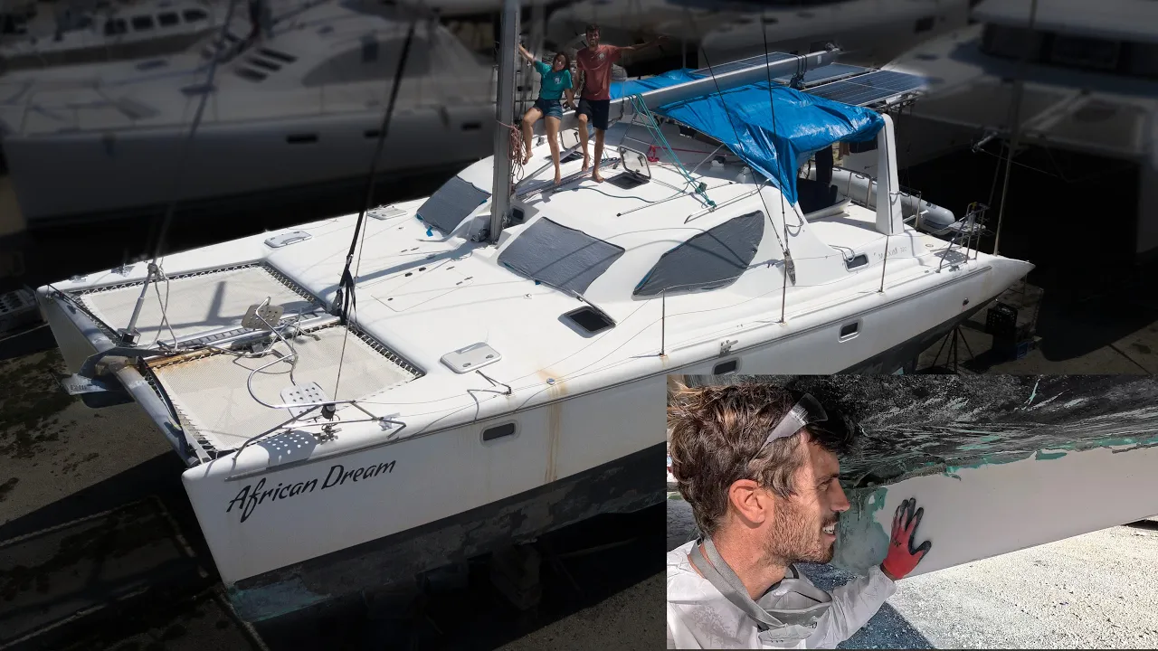 ⛵️ Getting Down to the Problem Area of our Hurricane Damaged Catamaran.