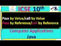 ICSE 10th Computer Application Call By By Value and Call By By Reference