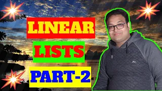 Linear Lists Arrays Python Part-2 Class XII Hindi