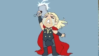 LOKI Y THOR - GIF DIVERTIDO