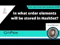 In what order elements will be stored in HashSet Core Java Interview Question