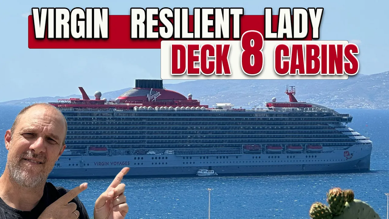 Detailed Cabin Locations. Deck 8.  Virgin Resilient Lady