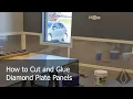 How to install Diamond Plate Wall Panels with Adhesive and MDF Trim