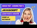 MOCK TEST CODING TEST 3 Answers JavaScript NxtWave CCBP 4 0