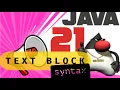 Java Textblock Syntax