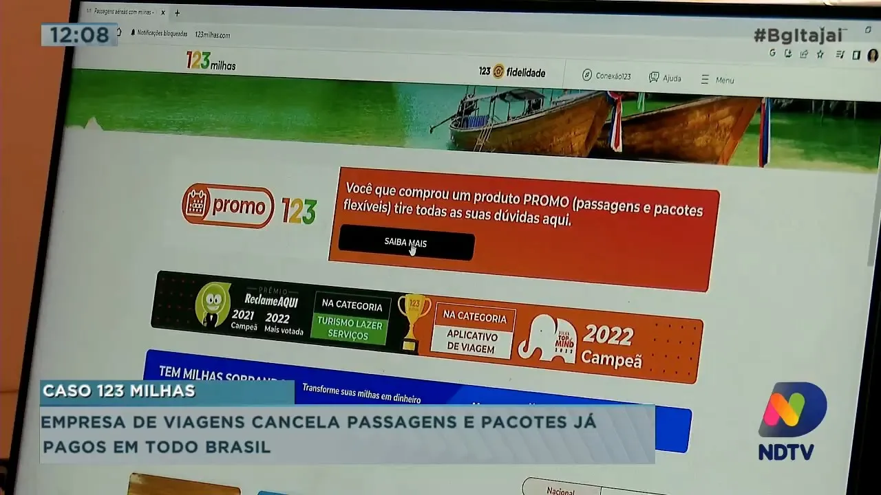 123 Milhas: Empresa de viagens cancela passagens e pacotes já programados em todo Brasil