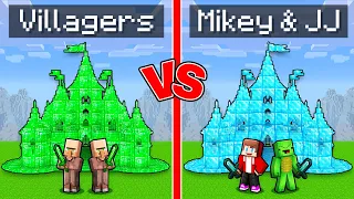 villagers emerald vs jj u0026 mikey diamond kingdom in minecraft maizen 