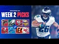 NFL Predictions and Best Bets For EVERY Week 2 Game Falcons vs Eagles MORE