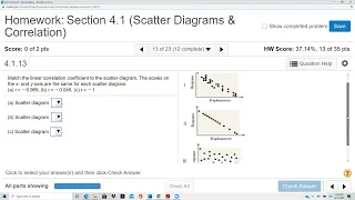 Elementary Stats Lesson 33 Linear Correlation Coefficient Section 4 1 Problems 11-16