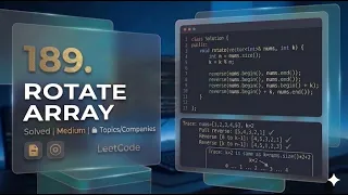 LeetCode 189 Rotate Array In-Place Triple Reversal Method C