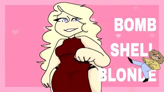 BOMBSHELL BLONDE HAPPY VALENTINES DAY Flash warning