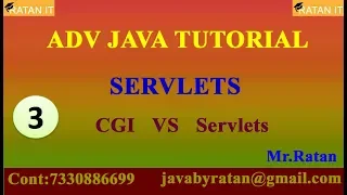 ADV JAVA Tutorial -3 Servlets CGI Vs Servlets By Ratan