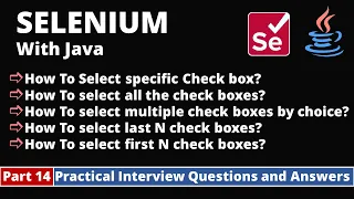 Part14-Selenium with Java Tutorial Practical Interview Questions and Answers Handle Check box