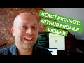 React Project GitHub Profile Viewer