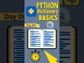 Day 06 Python Dictionary Basics Explained in Minutes Learn Fast