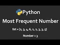 Frequent Number From List In Python Solutions For Python 100 Exercises Program16 CodingFacts