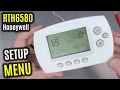 Honeywell RTH6580WF SETUP Menu Options EXPLAINED Thermostat Installer ISU Settings